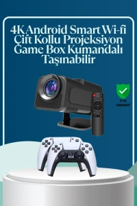 450 ANSI Lümen, 4K Destekli Kompakt Ev Projektörü