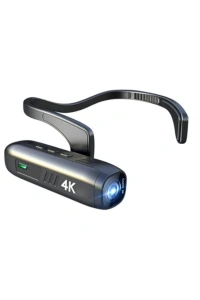 4K Giyilebilir Mini Kamera EIS Stabilizasyon 120° Geniş Açı WiFi Kontrol