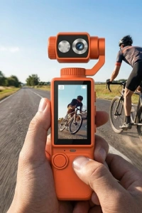 4K Video Çekim Özellikli Gimbal Kamera 180 Derece Dönebilen Lens Stabil Çekim