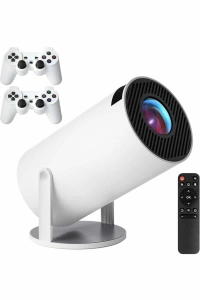 4K Wireless Çift Kollu Kumandalı Oyun Projeksiyonu Retro Video Oyunu