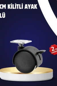 4’lü Kilitli Tekerlek Ayak 4 cm Sessiz ve Dayanıklı