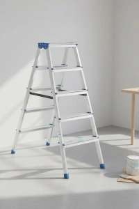 5+5 Çift Basamaklı Alüminyum Metal Merdiven
