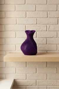 5 cm Mor Kalp Formlu Mini Vazo Modern Mini Dekor Ürünü