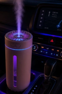 5 Esans Hediyeli RGB Işıklı Şarjlı Hava Nemlendirici Aroma Difüzörü