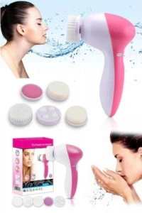 5 iN 1 Pilli Yüz Temizleme,Masaj ve Peeling Fırça seti