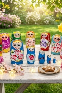 5li Ahşap Matruşka