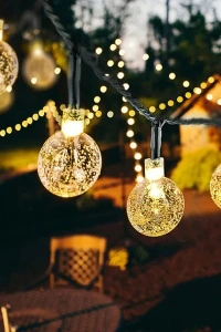 5 Metre Sarı Opak Solar Top LED Işık