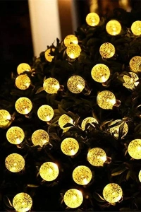 5 Metre Sarı Opak Solar Top LED Işık