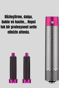 5 Parça Saç Şekillendirme Seti Düzleştirme Dalga ve Bukle Yapma