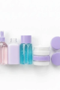 5 Parça Şeffaf Seyahat Kozmetik Seti 30 ml