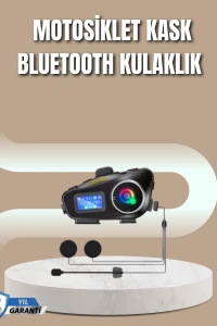 500 Metre İnterkom Mesafeli Kask Kulaklığı Gürültü Engelleyici