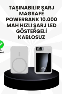 5000mAh / 10000mAh Kapasiteli Manyetik USB-C ve Kablosuz Powerbank