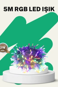 50’li LED Şeffaf Kablolu 5 m Aydınlatma Işık Süsleme Led