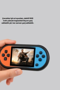 520 Oyunlu Mini Oyun Konsolu HD LCD Ekranlı