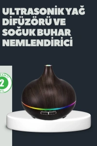 550ML Ultrasonik Hava Nemlendirici ve Aromaterapi Difüzörü