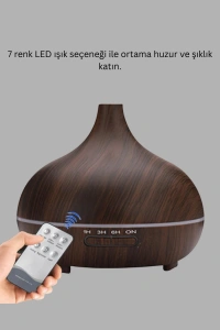 550ML Ultrasonik Hava Nemlendirici ve Aromaterapi Difüzörü