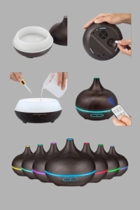 550ML Ultrasonik Hava Nemlendirici ve Aromaterapi Difüzörü