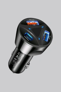 55W Hızlı Şarj Araç Çakmaklık Adaptörü QC 3.0 PD