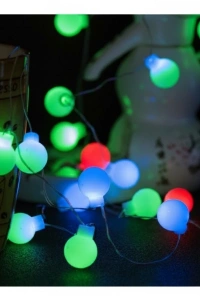 5m 28 Led RGB Işık Şeffaf Kablo Fişli Eklemeli