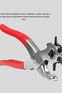 6 Başlıklı Kemer Delme Pense Paslanmaz Çelik Çok Amaçlı