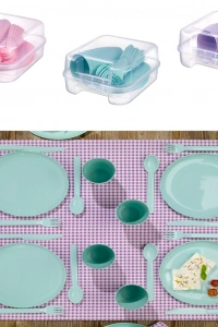 6 Kişilik Çantalı Piknik Seti