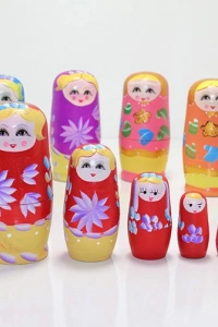6lı Ahşap Matruşka Seti