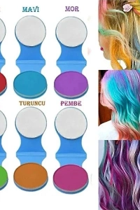 6lı Geçici Saç Tebeşiri Seti