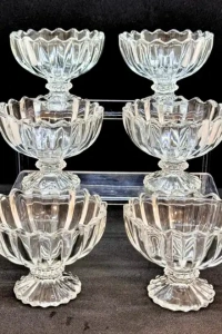 6lı Kristal Çerezlik Seti