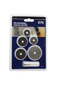 6 PARÇA MİNİ YUVARLAK TESTERE BIÇAKLARI 22-44MM