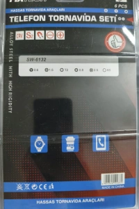 6 Parça Saatçi ve Telefoncu Onarım Tornavida Seti Hassas Tornavida Seti