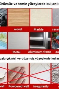 60 Parça Kolay Açılır Güçlü Çift Taraflı Bant 18mmx50mm