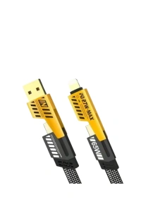 65W 4ü 1 Arada Çoklu Şarj Kablosu – USB-C, USB-A, Lightning, Veri ve Şarj Desteği