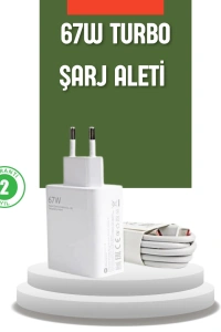 67 Watt Turbo Şarj Cihazı Redmi Note 10 11 12 Uyumlu
