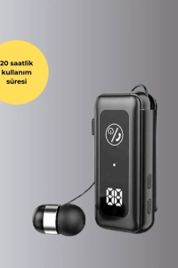 Dijital Ekranlı ve Hızlı Şarjlı Bluetooth 5.2 Makaralı Kulaklık