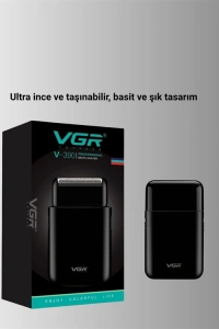 USB Şarjlı Traş Makinesi – Piston + Ağ Başlık, 600 mAh Batarya