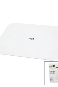 GİZLİ EKRAN -SOFT BEYAZ CAM ZEMİN DİJİTAL BASKÜL TERAZİ 180KG SENSÖR -LED EKRAN -ODA℃ TF-1070