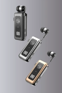 Dijital Ekranlı ve Hızlı Şarjlı Bluetooth 5.2 Makaralı Kulaklık