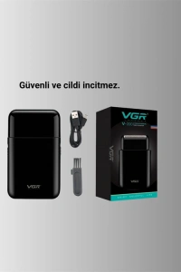 5 W Güçlü USB Şarjlı Sakal Şekillendirici – İki Başlıklı, Su Geçirmez Tasarım