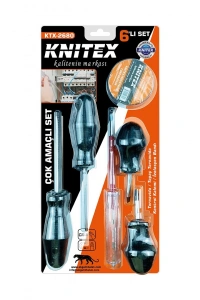 6PCS TORNAVİDA - ÇOK AMAÇLI SET TORNAVİDA - TOPAÇ TORNAVİDA - KONTROL KALEM - ELEKTRİK BANT