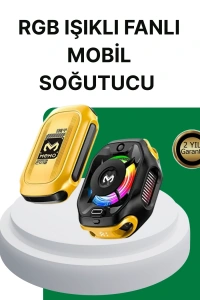 7 Kanatlı Vortex Fanlı Akıllı Telefon Soğutma Aparatı