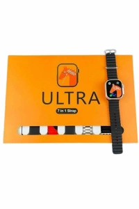 7 Kordonlu Akıllı Saat Plastik Kordon Hasır Kordon Çelik Kordon