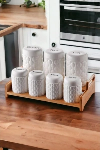 7li Standlı Baharat Seti