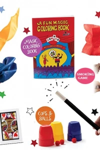 7 Parçalık Lüks Sihirbazlık Seti ( Defter-Mendilli Parmak-Deste-iskambil-Sigara-Kaybolan kupa-Mendil )