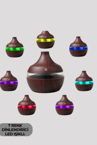 7 Renk LED Işıklı Ultrasonik Aroma Difüzör 300 ml