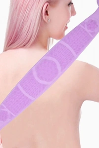 70 cm Çift Taraflı Sırt Kesesi -Silikon Duş Kesesi - Peeling Banyo Kesesi