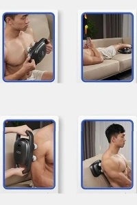 8 Başlıklı Şarjlı Isıtmalı Masaj Aleti