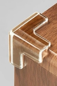 8li Set Silikon Şeffaf Masa Kenarı Koruma Aparatı