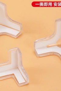 8li Set Silikon Şeffaf Masa Kenarı Koruma Aparatı