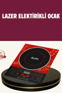 8 Programlı LED Ekranlı İndüksiyon Ocak 80–270°C Sıcaklık Ayarı