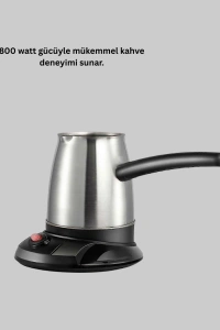 800W Paslanmaz Elektrikli Cezve Gizli Rezistans ve Ergonomik Kulp